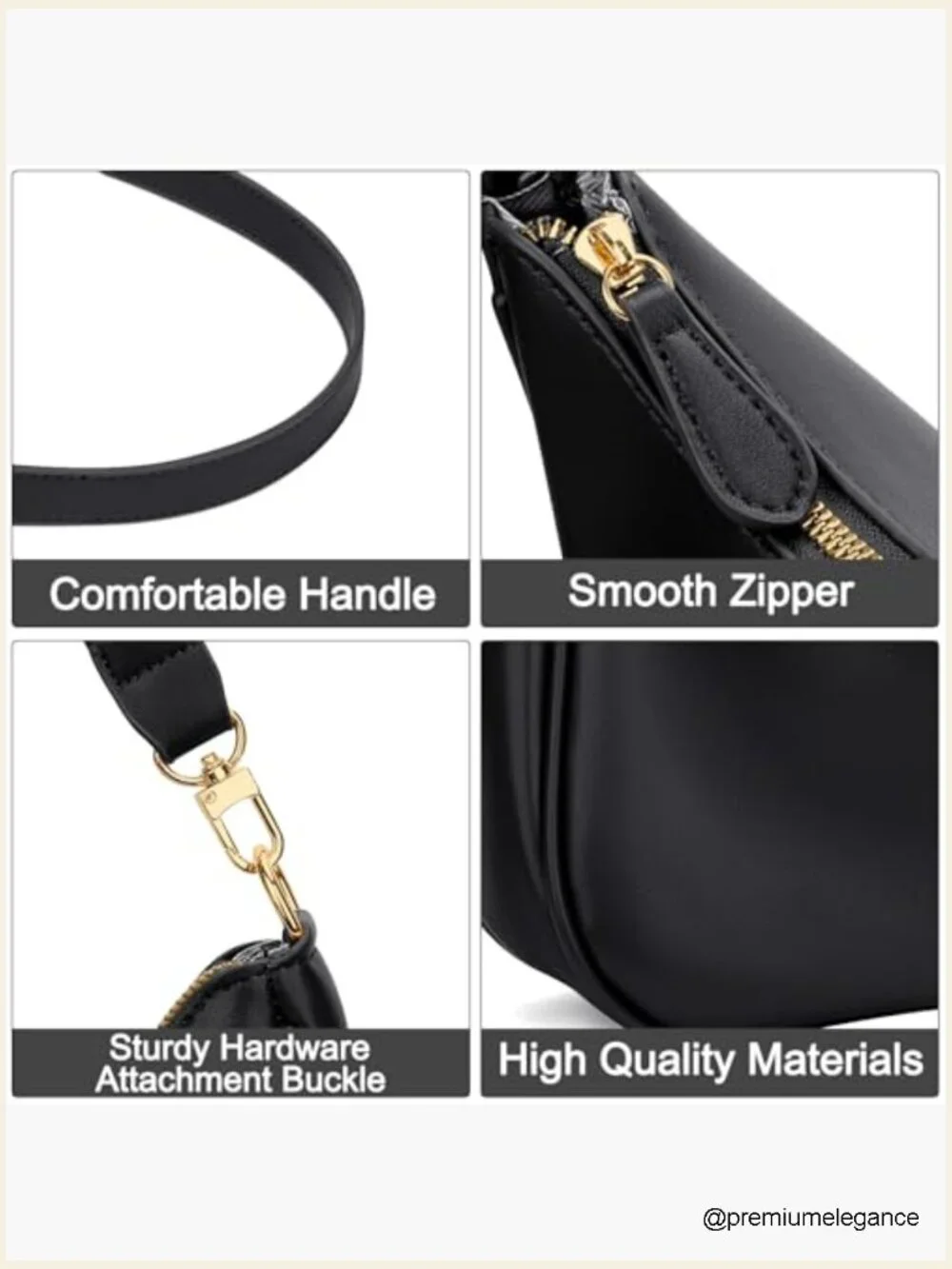Cute Hobo Shoulder Bag with Chain Strap, Faux Leather Handbag for Women